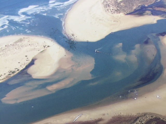 Aerial view of Murray Mouth